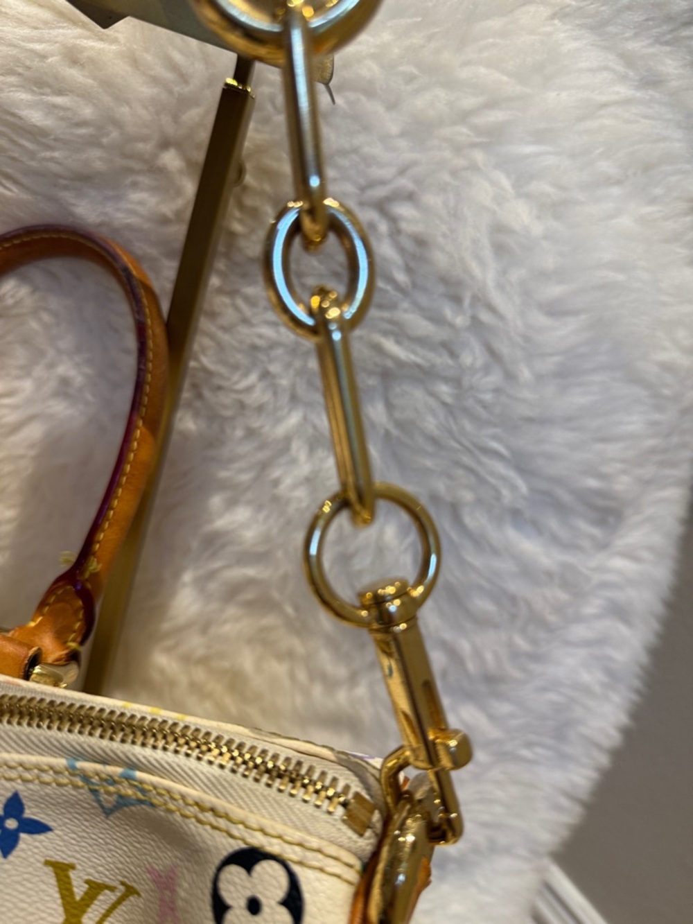 Louis Vuitton White Multicolor Murakami Monogram Rita - Picture 8 of 14